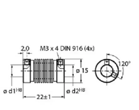 Produktfoto 1 von Turck RCS Kopplung Zubehör