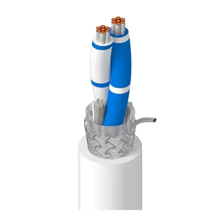 Produktfoto 1 von Belden 9841 Datenkabel, 1-paarig 0.25 mm² 305 m Ø 0.232 Zoll Polyvinylchlorid isoliert Silber