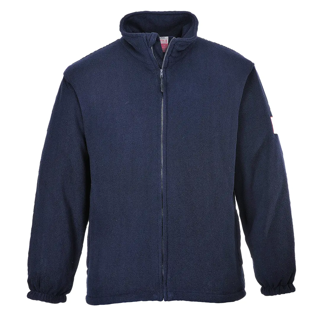 Produktfoto 1 von Portwest FR30 Unisex Fleece-Jacke, Baumwolle, 60 % Modacryl, 1 % Kohlefaser Marine, Größe M