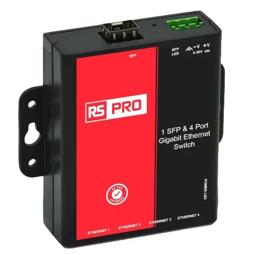 Produktfoto 1 von RS PRO Industrial-Ethernet-Switch, 4 x RJ45