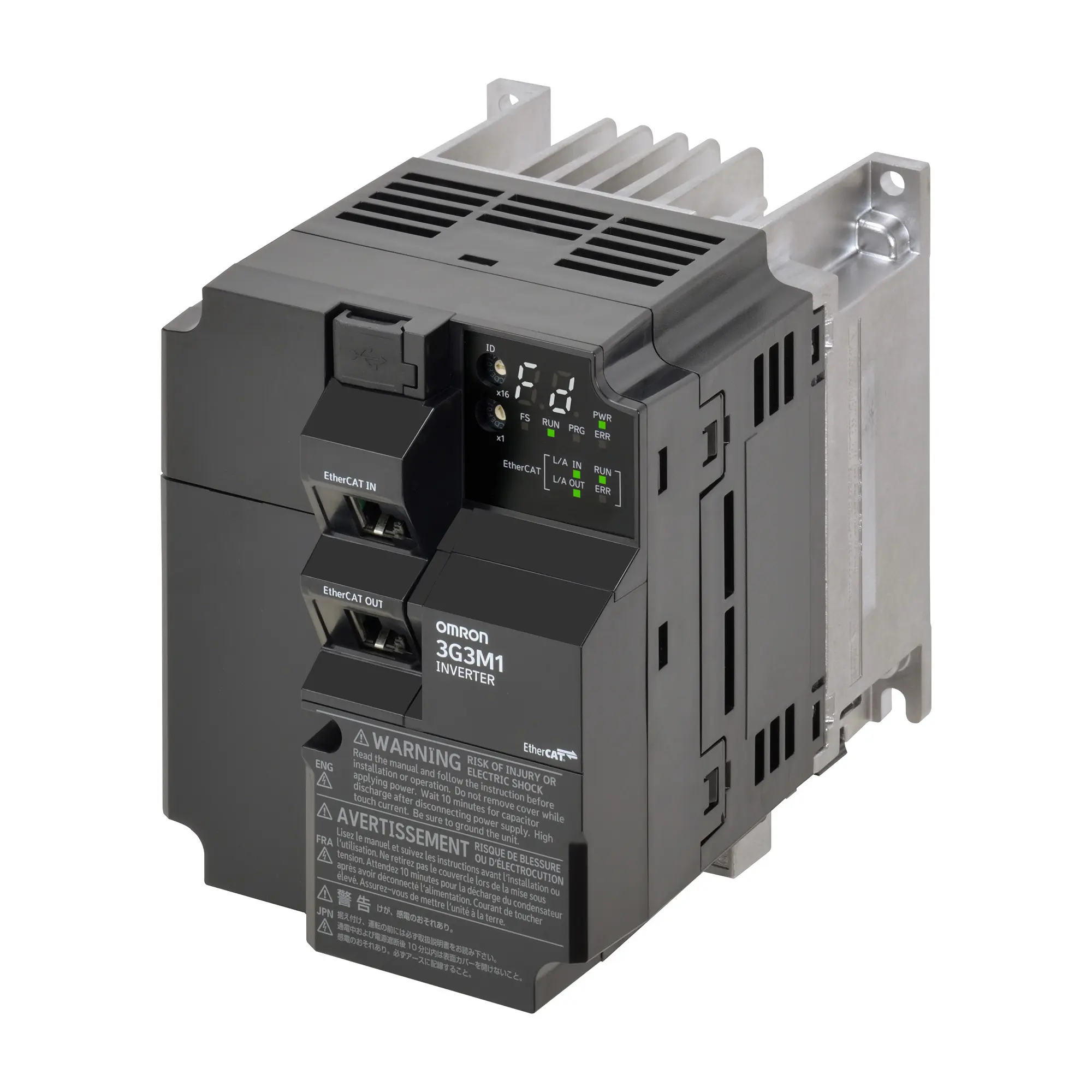 Produktfoto 1 von Omron M1 3-Phasen Antrieb mit regelbarer Drehzahl 22 kW 400 V ac 5.5 A 590Hz