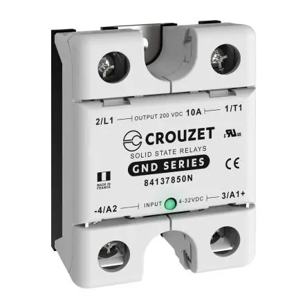 Produktfoto 1 von Crouzet GND Halbleiterausgang 200 V ac 32V dc / 10 A