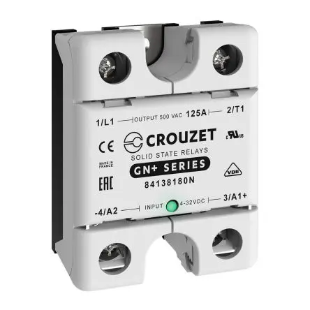Produktfoto 1 von Crouzet GN Halbleiterausgang 500 V ac 32V dc / 125 A