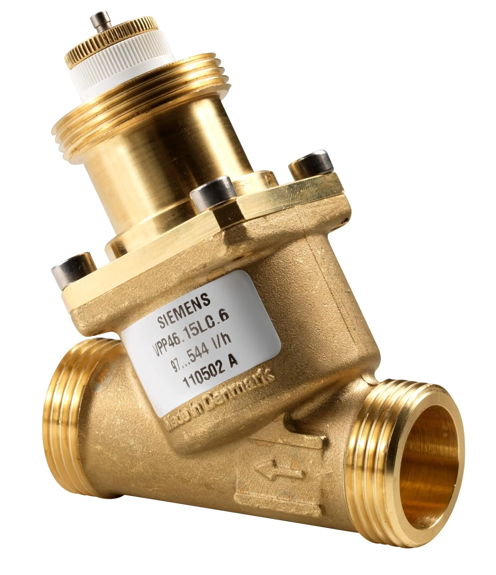 Produktfoto 1 von Siemens, Manuell S55264 Pneumatik-Steuerventil, manuell, G 45750 in, Messing S55264-V103