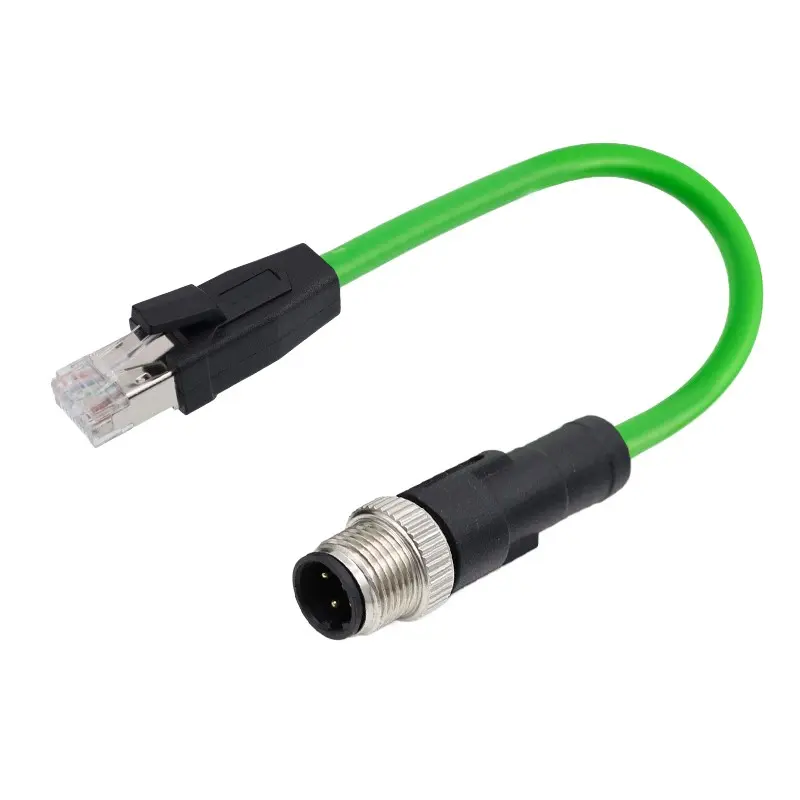 Produktfoto 1 von RS PRO CM08, 4-polig Kabel, M12, Gerade Stecker 8 / Gerade Stecker, Länge 10 m