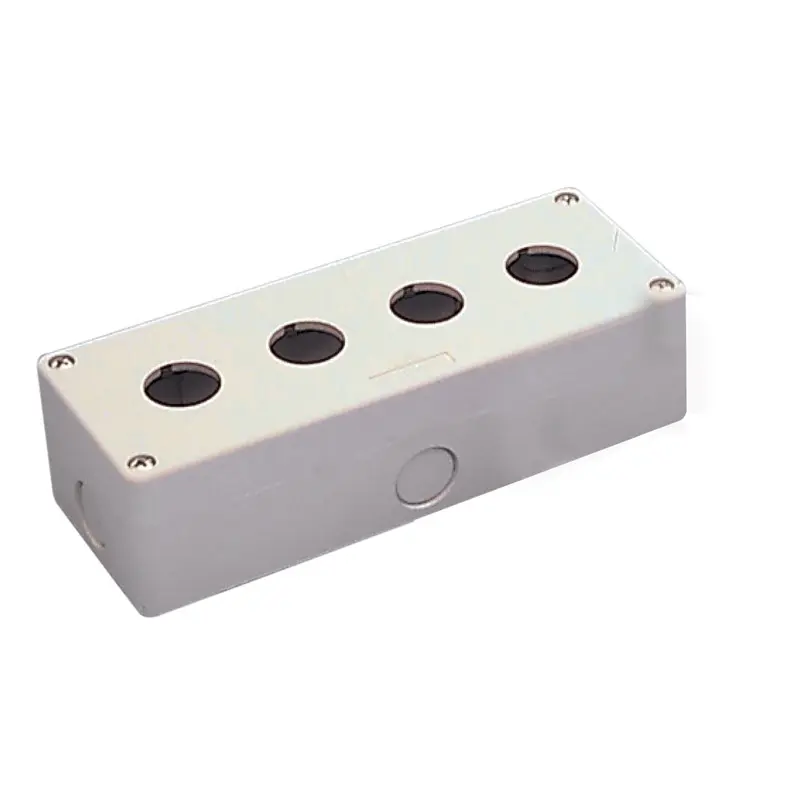Produktfoto 1 von RS PRO Steuerstation-Gehäuse, 4 x Ø 22 mm, Grau, Kunststoff, IP65