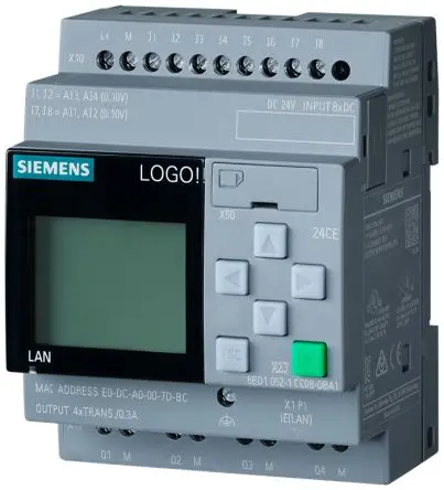 Produktfoto 1 von Siemens LOGO! Logikmodul, 8 Eing. Transistor Ausg.Typ Analog Eing.Typ