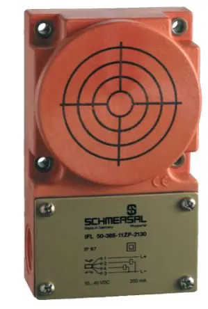 Produktfoto 1 von Schmersal IFL M20 Induktiver Näherungssensor, Rechteckig PnP / 400mA 50 mm, IP67 60 V dc