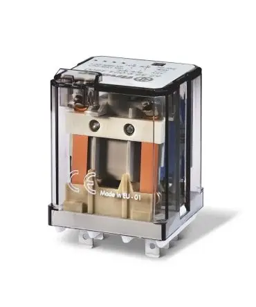 Produktfoto 1 von Finder 62 Leistungsrelais 24V dc Spule 2-poliger Umschalter 16A 445 Ω 1.3 W
