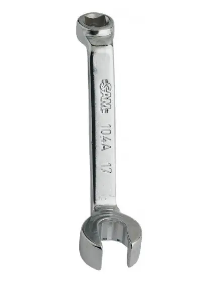 SAM Schraubenschlüssel Ringschlüssel, Standard Griff, Backenweite 14 mm, / Länge 105 mm