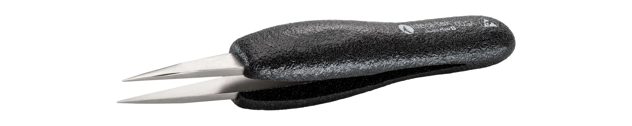 Produktfoto 1 von ideal-tek 00.SA.DN.6 Edelstahl Pinzette, 125 mm Gerade, Spitze Gerade Antimagnetisch ESD-sicher