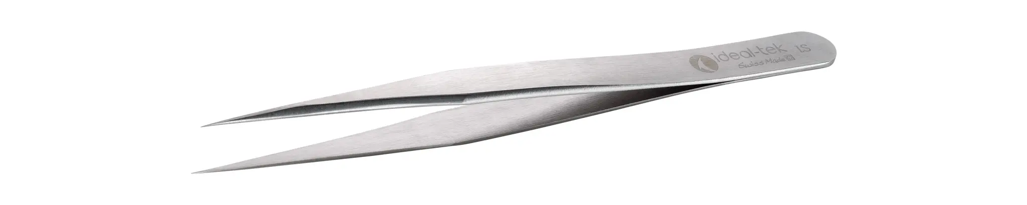 Produktfoto 1 von ideal-tek 1.S.0 Edelstahl Pinzette, 120 mm Gerade, Spitze Gerade