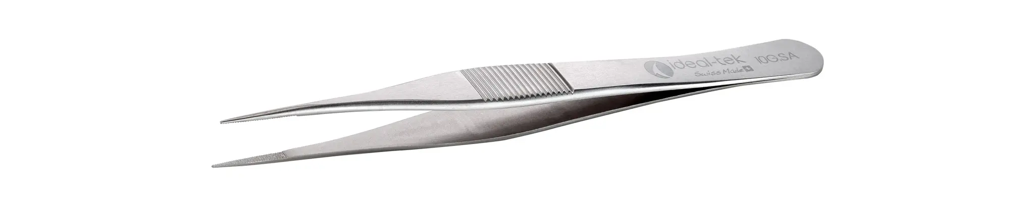 Produktfoto 1 von ideal-tek 10G.SA.0 Edelstahl Pinzette, 110 mm Gerade, Spitze Gerade Antimagnetisch
