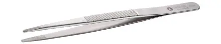 ideal-tek Edelstahl Pinzette, 160mm, Spitze Gerade Antimagnetisch