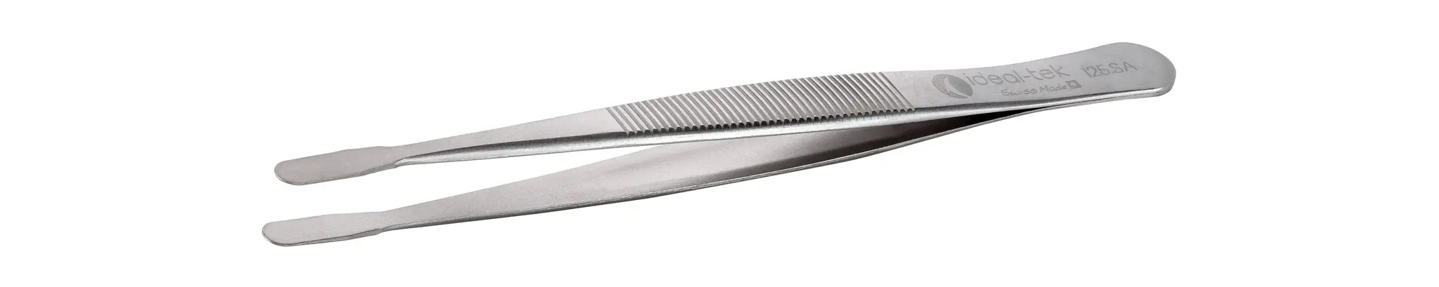 Produktfoto 1 von ideal-tek 125.SA.1 Edelstahl Pinzette, 120 mm Gerade, Spitze Gerade Antimagnetisch