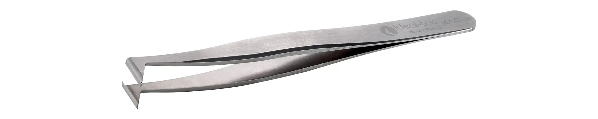 Produktfoto 1 von ideal-tek 14A.C.0 Kohlenstoffstahl Pinzette, 115 mm Abgewinkelt, Spitze Winkel