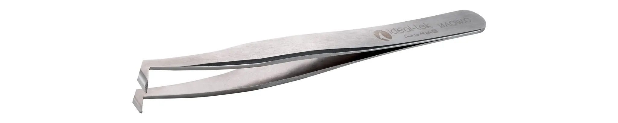 Produktfoto 1 von ideal-tek 14AGW.C.0 Kohlenstoffstahl Pinzette, 115 mm Abgewinkelt, Spitze Winkel
