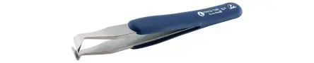 ideal-tek Kohlenstoffstahl Pinzette, 125mm, Spitze Abgewinkelt ESD-Sicherheit