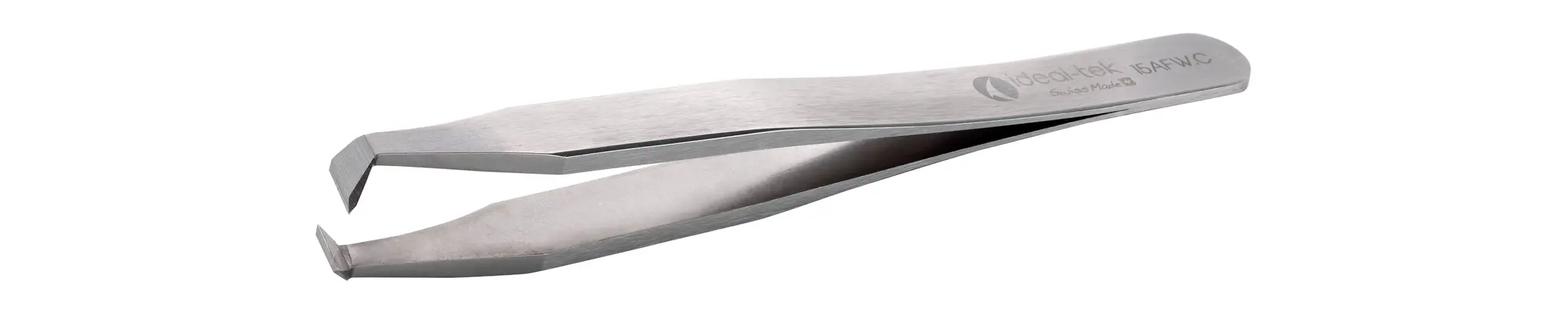 Produktfoto 1 von ideal-tek 15AFW.C.0 Kohlenstoffstahl Pinzette, 115 mm Abgewinkelt, Spitze Winkel