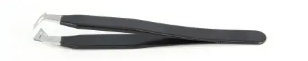 Produktfoto 1 von ideal-tek Edelstahl Pinzette, 115mm, Spitze Geknickt Antimagnetisch ESD-Sicherheit