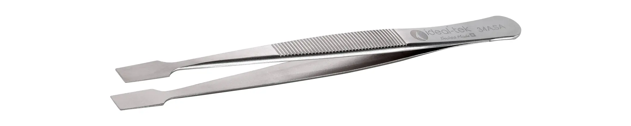 Produktfoto 1 von ideal-tek 34A.SA.1 Edelstahl Pinzette, 120 mm Gerade, Spitze Gerade Antimagnetisch