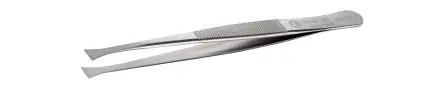 Produktfoto 1 von ideal-tek Edelstahl Pinzette, 120mm, Spitze Gerade, Flach Antimagnetisch