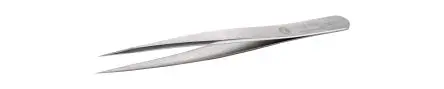 Produktfoto 1 von ideal-tek Kohlenstoffstahl Pinzette, 110mm, Spitze Gerade