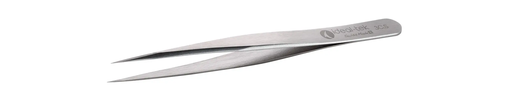 Produktfoto 1 von ideal-tek 3C.S.0 Edelstahl Pinzette, 110 mm Gerade, Spitze Gerade