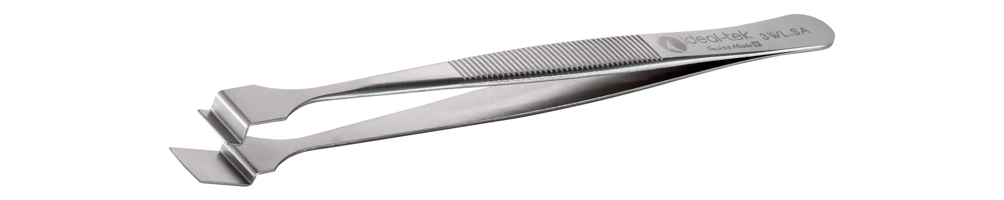 Produktfoto 1 von ideal-tek 3WL.SA.1 Edelstahl Pinzette, 125 mm Gerade, Spitze Wafer Antimagnetisch