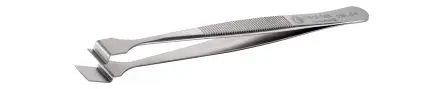 Produktfoto 1 von ideal-tek Edelstahl Pinzette, 125mm, Spitze Wafer Antimagnetisch
