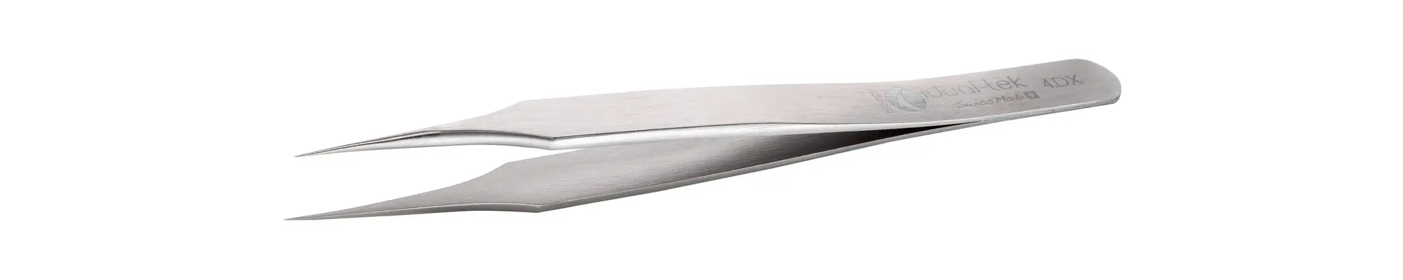 Produktfoto 1 von ideal-tek 4.DX.0 Edelstahl Pinzette, 110 mm Gerade, Spitze Gerade Antimagnetisch