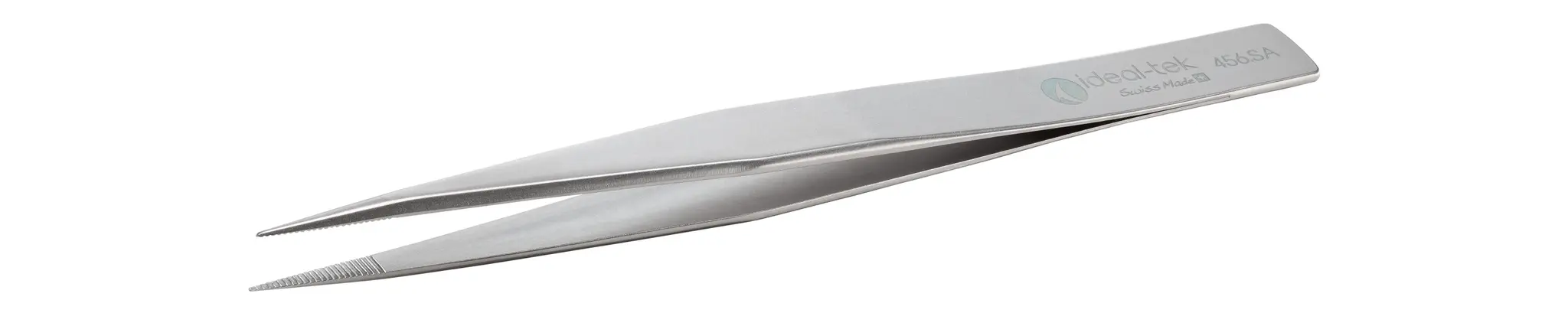 Produktfoto 1 von ideal-tek 456.SA.2 Edelstahl Pinzette, 125 mm Gerade, Spitze Gerade Antimagnetisch