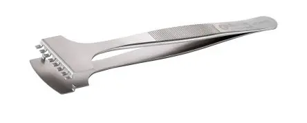 Produktfoto 1 von ideal-tek Edelstahl Pinzette, 135mm, Spitze Wafer Antimagnetisch