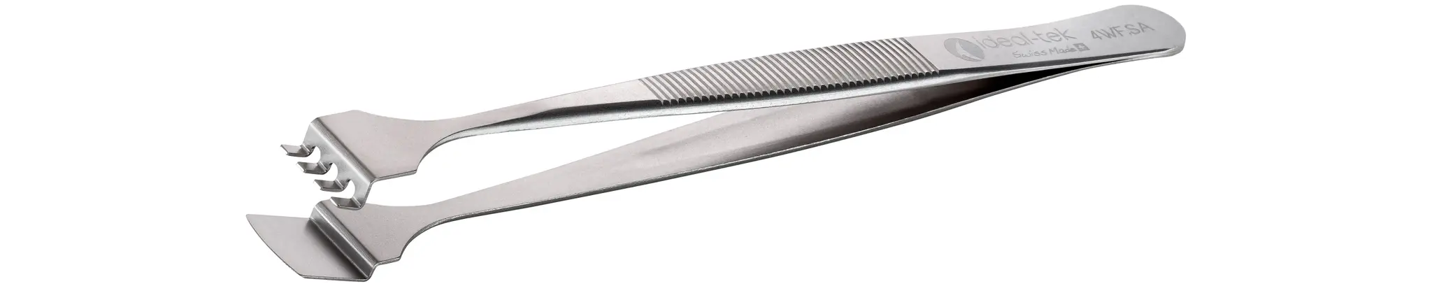 Produktfoto 1 von ideal-tek 4WF.SA.1 Edelstahl Pinzette, 125 mm Gerade, Spitze Wafer Antimagnetisch