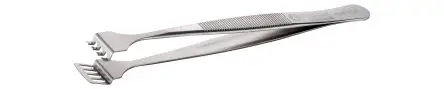 ideal-tek Edelstahl Pinzette, 125mm, Spitze Wafer Antimagnetisch