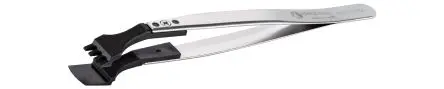 Produktfoto 1 von ideal-tek Edelstahl Pinzette, 130mm, Spitze Wafer Antimagnetisch ESD-Sicherheit