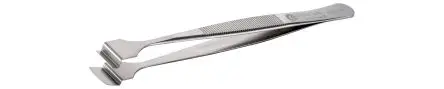 ideal-tek Edelstahl Pinzette, 125mm, Spitze Wafer Antimagnetisch