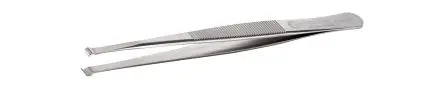 Produktfoto 1 von ideal-tek Edelstahl Pinzette, 120mm, Spitze Gebogen Antimagnetisch
