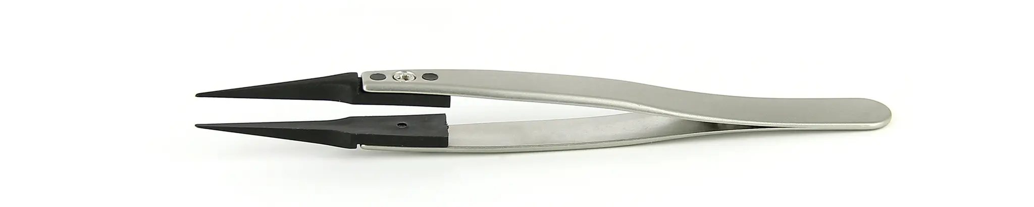 Produktfoto 1 von ideal-tek 5CCFR.SA.1 Edelstahl Pinzette, 115 mm Gerade, Spitze Gerade Antimagnetisch ESD-sicher