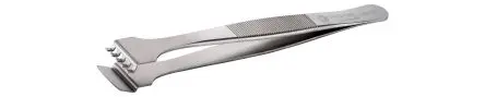 Produktfoto 1 von ideal-tek Edelstahl Pinzette, 130mm, Spitze Wafer Antimagnetisch 1-teilig