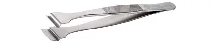 Produktfoto 1 von ideal-tek Edelstahl Pinzette, 130mm, Spitze Wafer Antimagnetisch