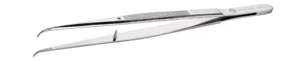 Produktfoto 1 von ideal-tek Edelstahl Pinzette, 155mm, Spitze Geknickt