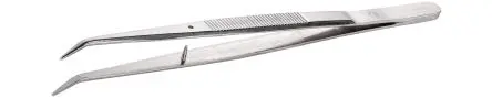 Produktfoto 1 von ideal-tek Edelstahl Pinzette, 155mm, Spitze Geknickt Antimagnetisch