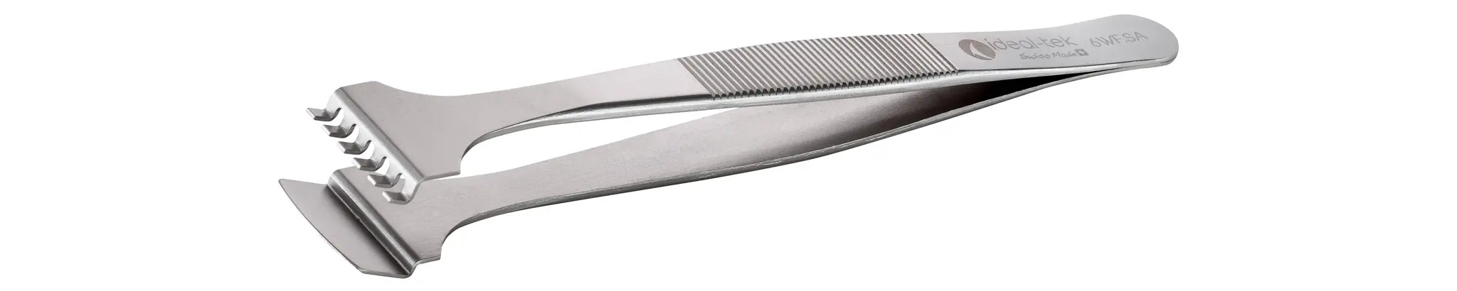 ideal-tek 6WF.SA.1 Edelstahl Pinzette, 130 mm Gerade, Spitze Wafer Antimagnetisch