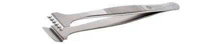 Produktfoto 1 von ideal-tek Edelstahl Pinzette, 130mm, Spitze Wafer Antimagnetisch