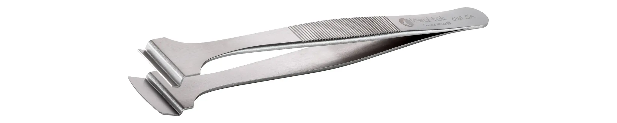 ideal-tek 6WL.SA.1 Edelstahl Pinzette, 130 mm Gerade, Spitze Wafer Antimagnetisch
