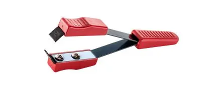 Produktfoto 1 von ideal-tek Kohlenstoffstahl Pinzette, 125mm, Spitze Geknickt