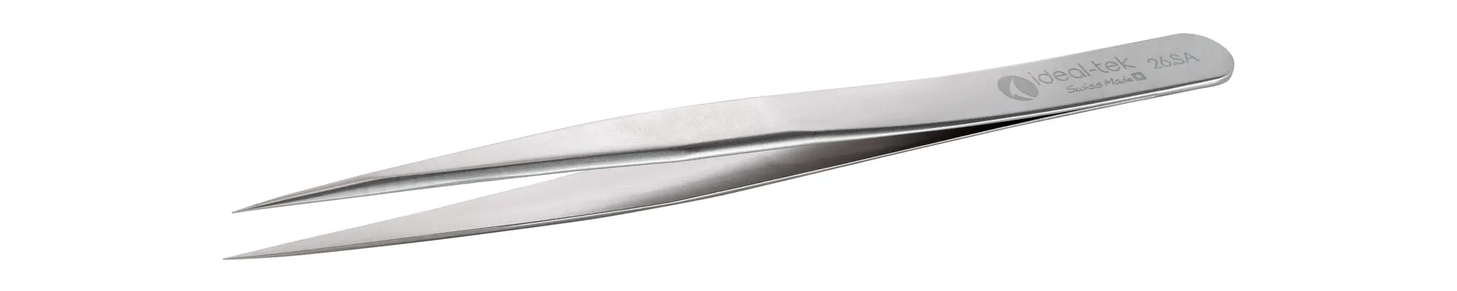 Produktfoto 1 von ideal-tek 26.SA.0 Edelstahl Pinzette, 135 mm Gerade, Spitze Gerade Antimagnetisch