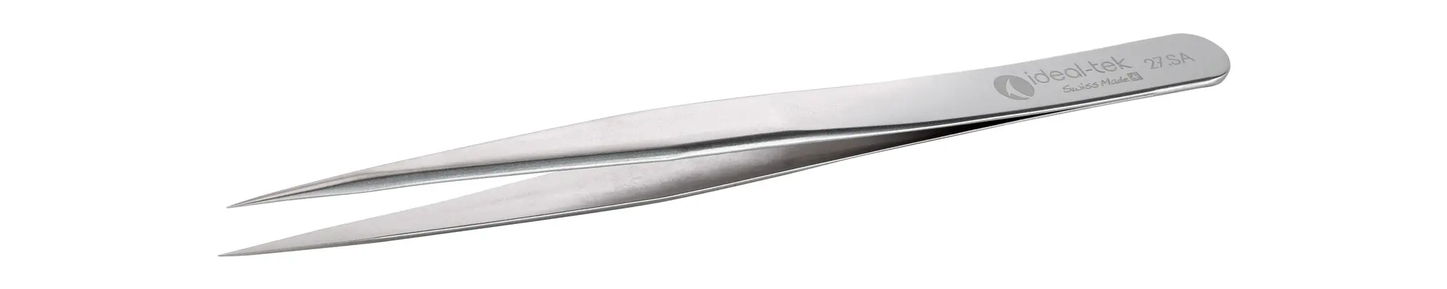 Produktfoto 1 von ideal-tek 27.SA.0 Edelstahl Pinzette, 135 mm Gerade, Spitze Gerade Antimagnetisch