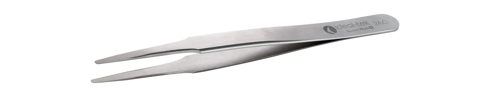 Produktfoto 1 von ideal-tek 2A.C.0 Kohlenstoffstahl Pinzette, 120 mm Gerade, Spitze Gerade